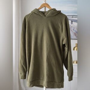 TNA Women's Aritzia Oversized Hoodie – Size 1 Size S-M | Olive Green